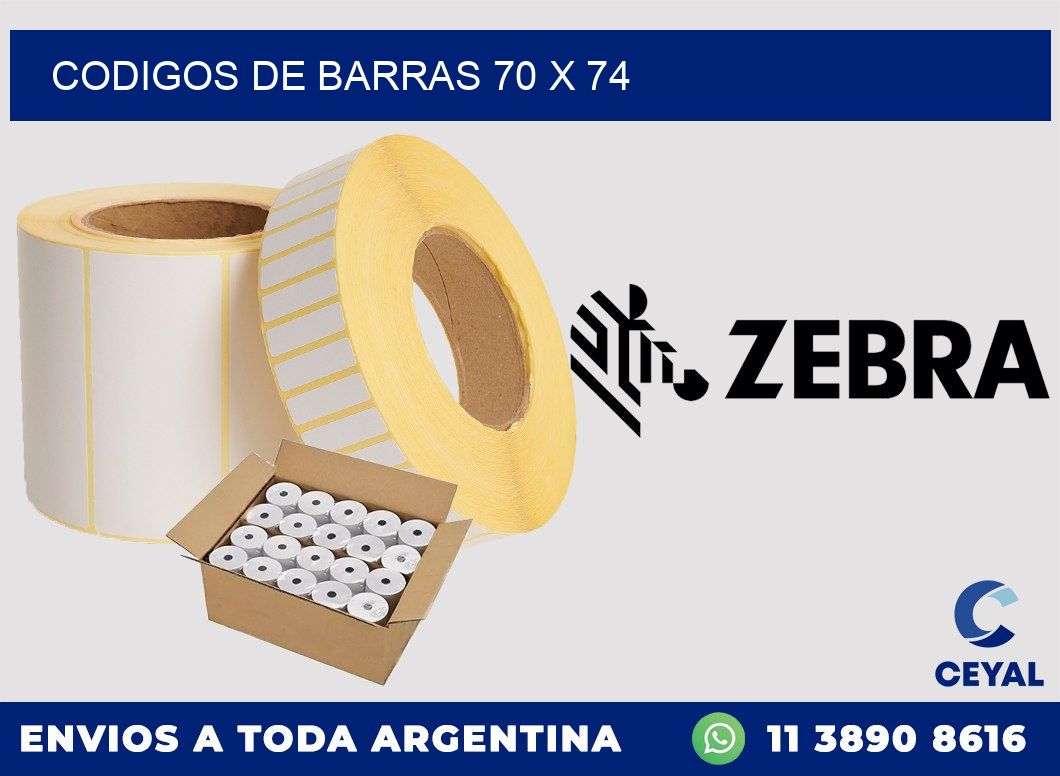 codigos de barras 70 x 74