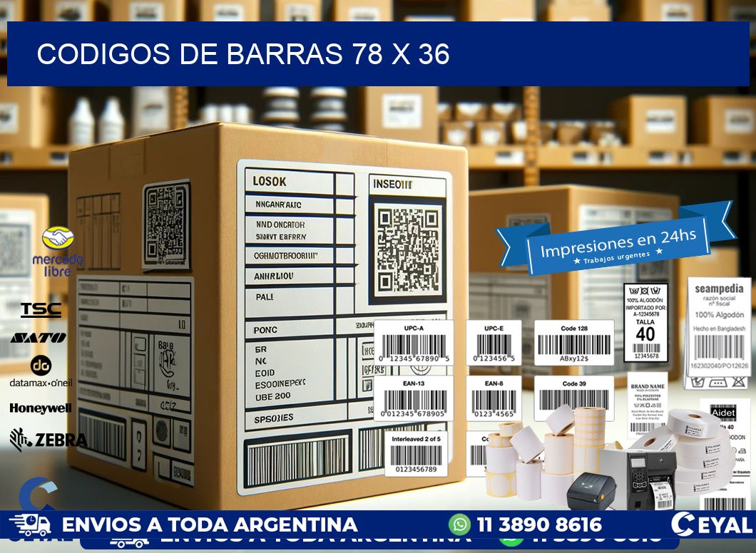 codigos de barras 78 x 36