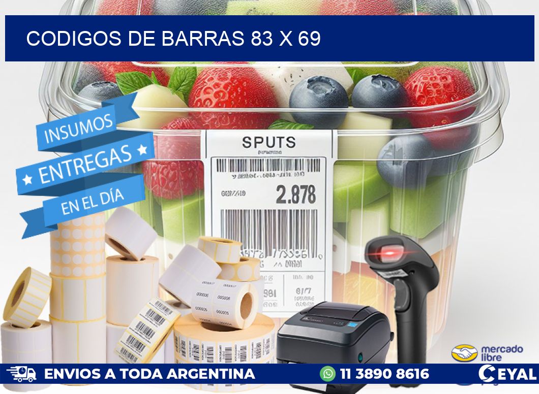codigos de barras 83 x 69