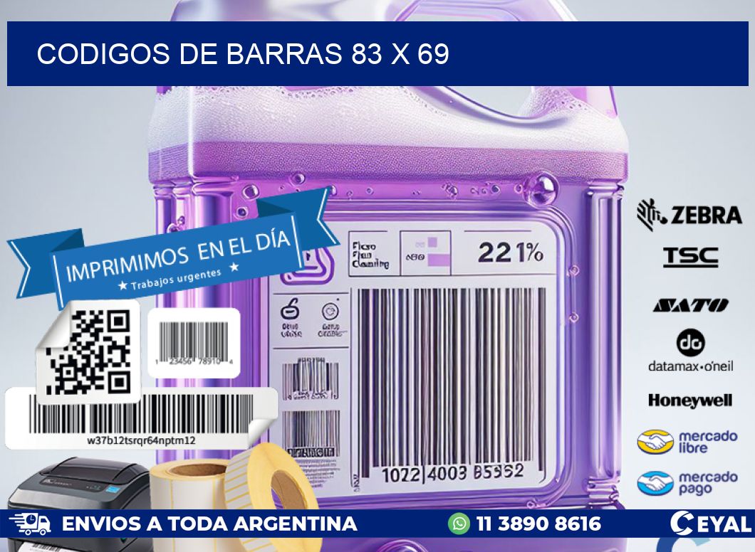 codigos de barras 83 x 69
