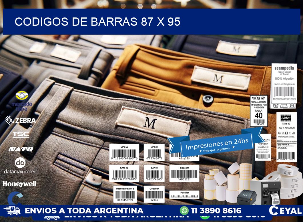 codigos de barras 87 x 95