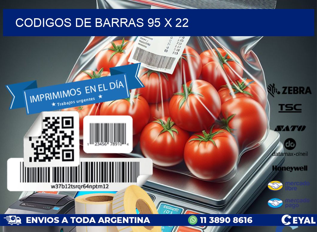codigos de barras 95 x 22