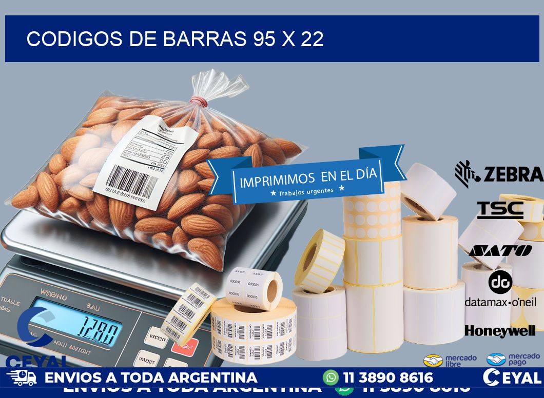 codigos de barras 95 x 22
