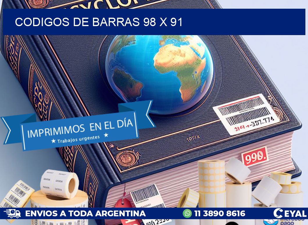 codigos de barras 98 x 91