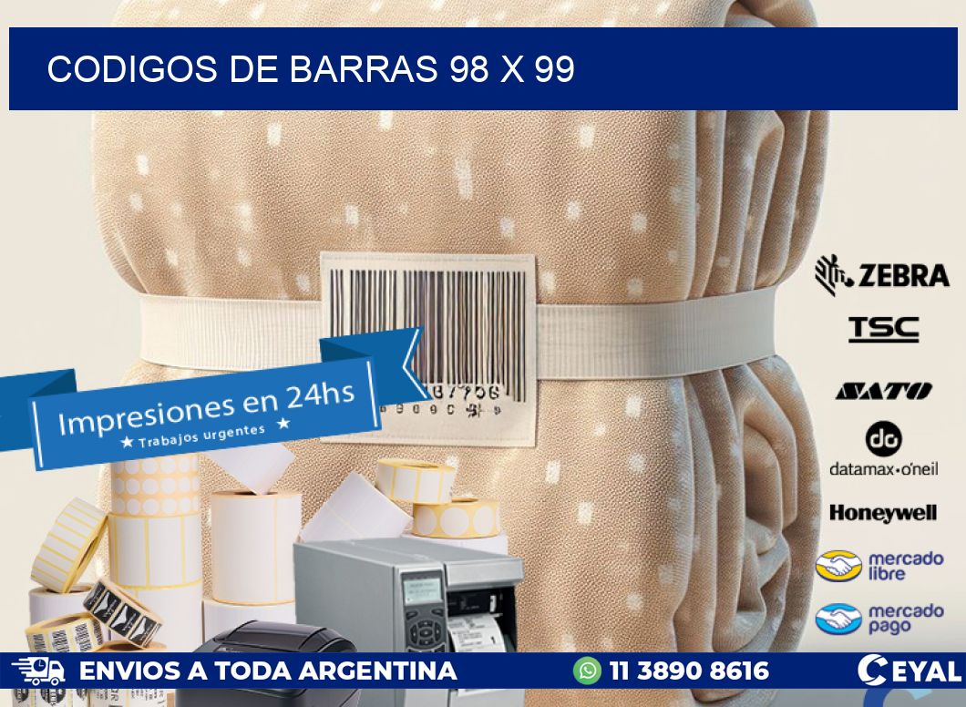 codigos de barras 98 x 99