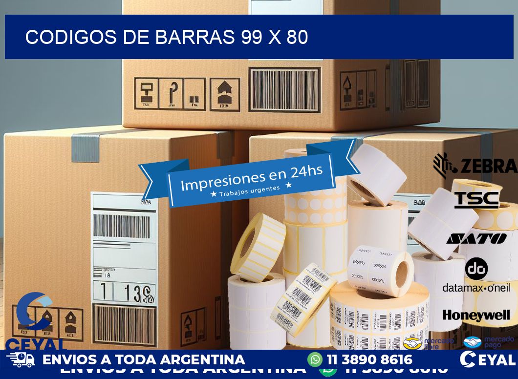 codigos de barras 99 x 80
