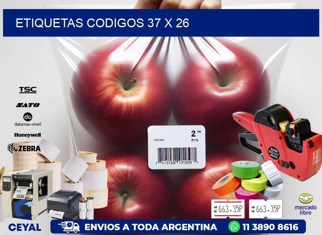 etiquetas codigos 37 x 26