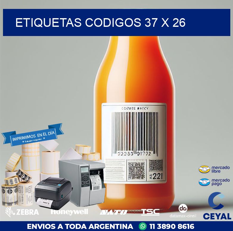 etiquetas codigos 37 x 26