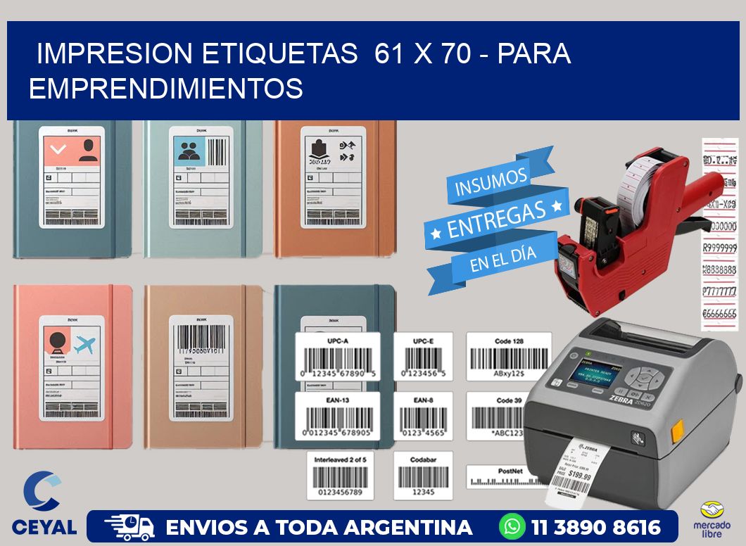 impresion etiquetas  61 x 70 – para emprendimientos