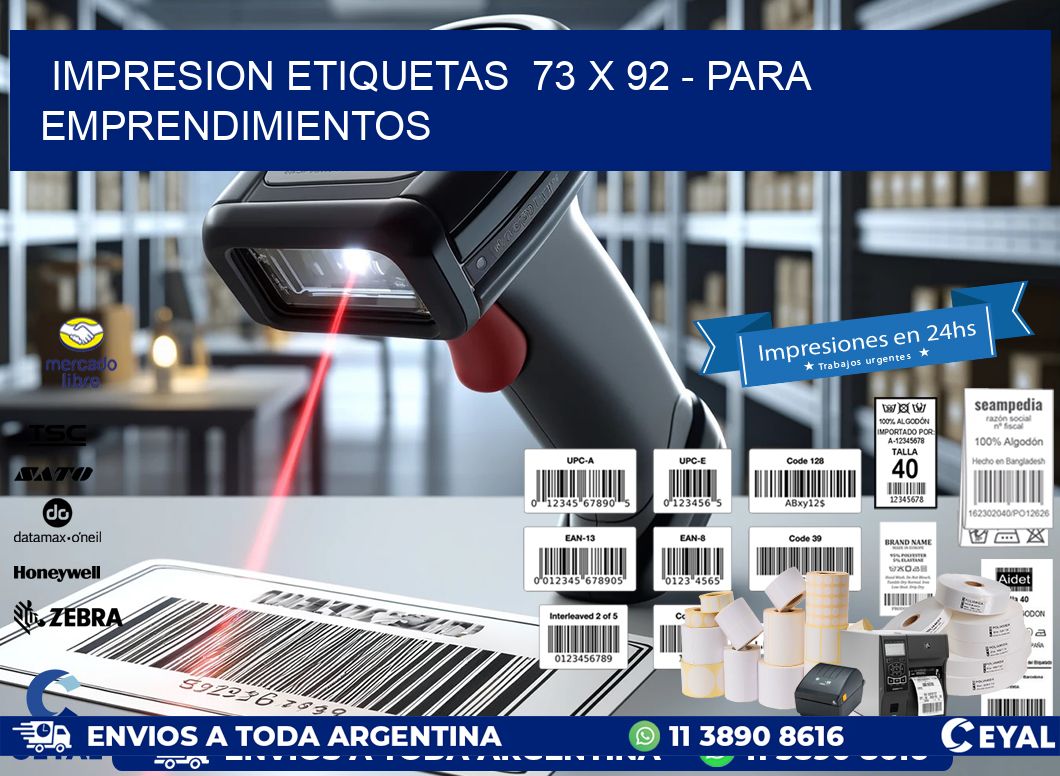 impresion etiquetas  73 x 92 – para emprendimientos