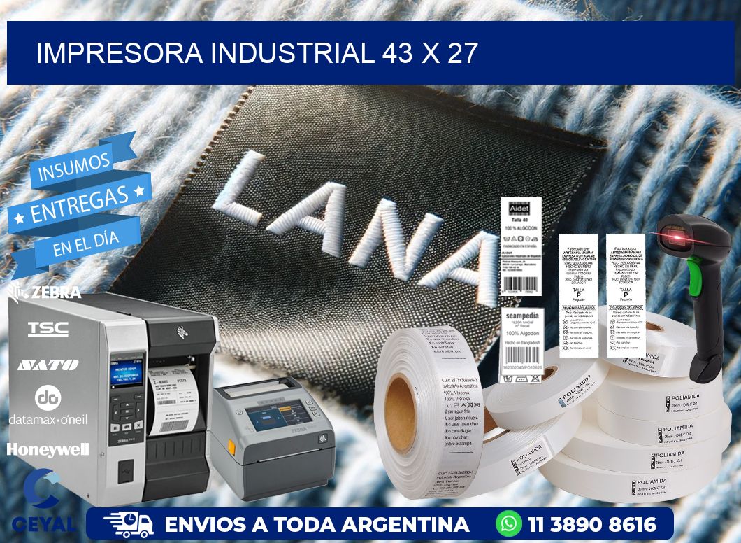 impresora industrial 43 x 27
