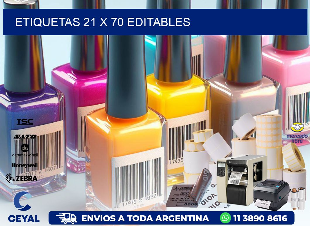 ETIQUETAS 21 x 70 EDITABLES