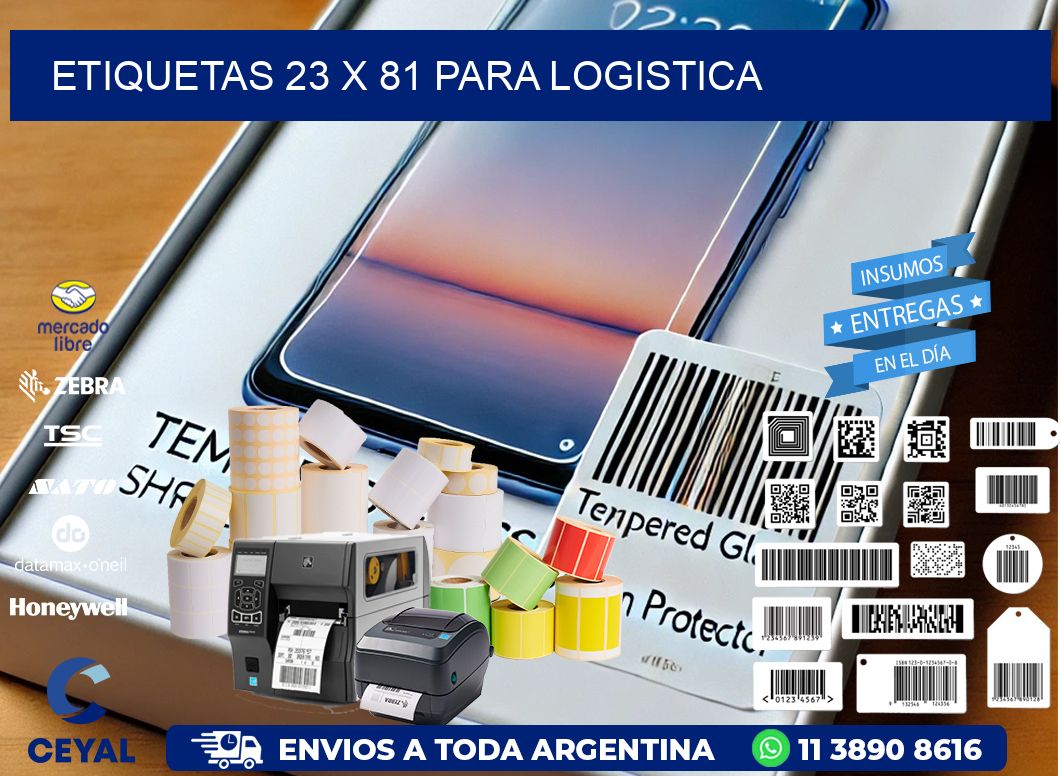 ETIQUETAS 23 x 81 PARA LOGISTICA