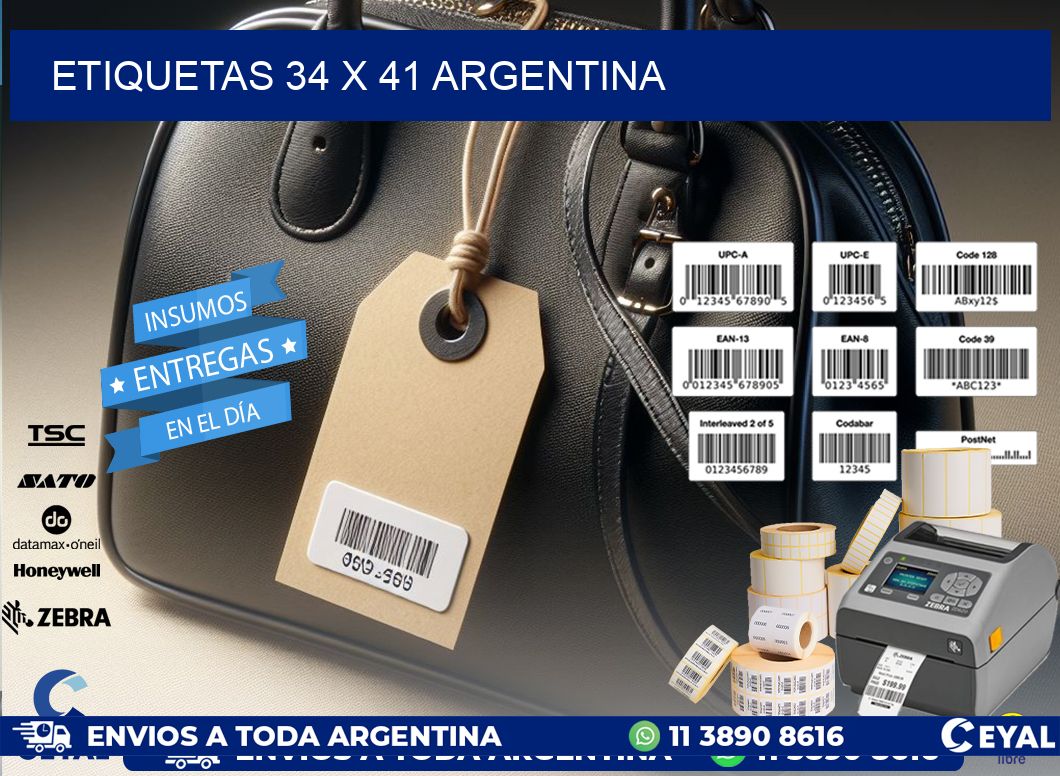 ETIQUETAS 34 x 41 ARGENTINA