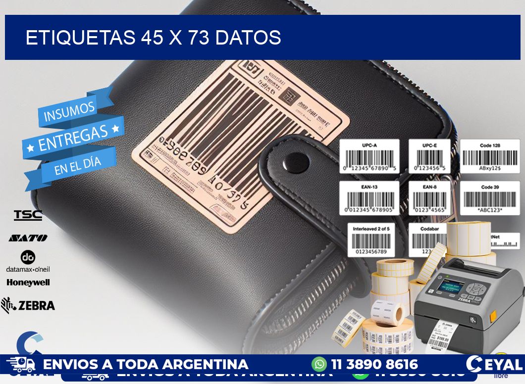 ETIQUETAS 45 x 73 DATOS