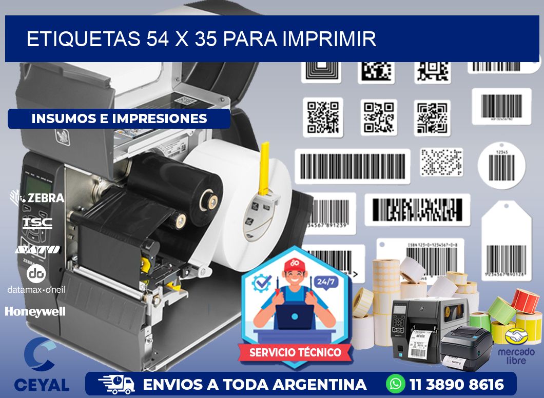 ETIQUETAS 54 x 35 PARA IMPRIMIR