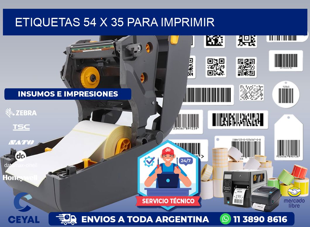 ETIQUETAS 54 x 35 PARA IMPRIMIR