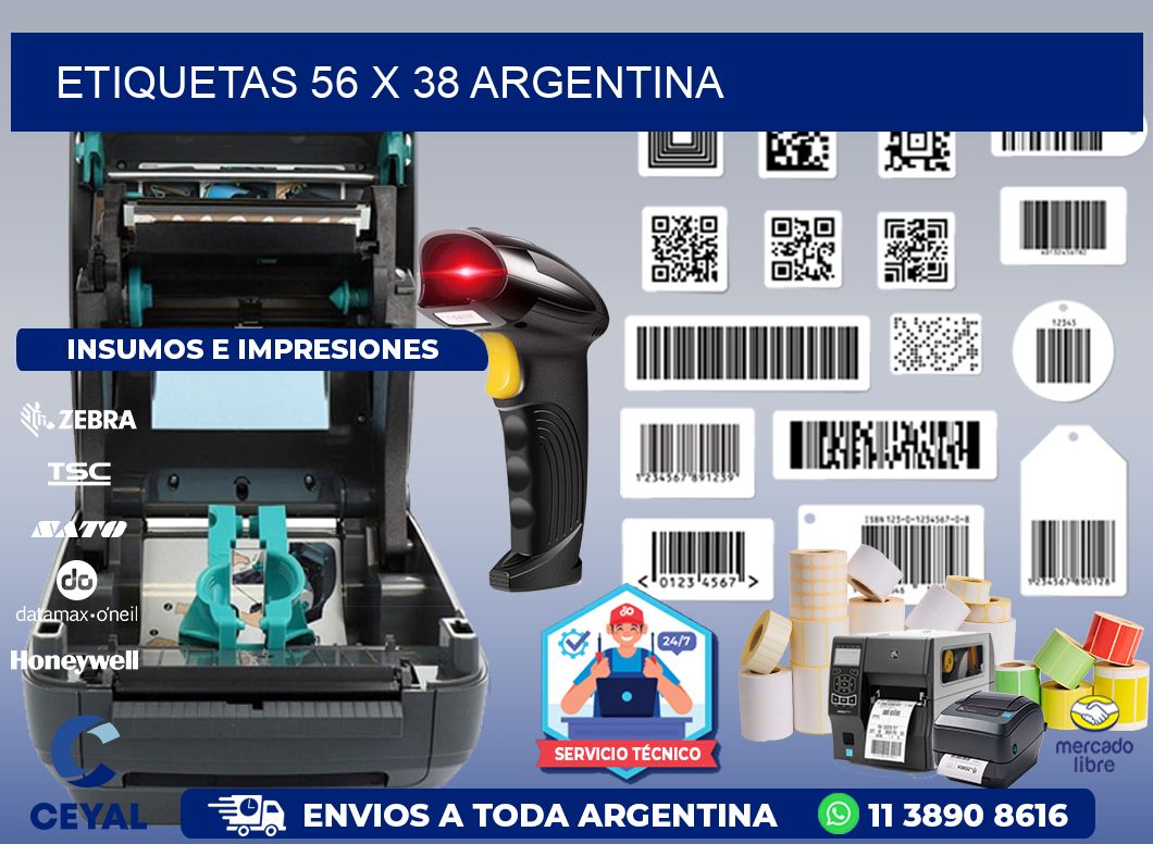 ETIQUETAS 56 x 38 ARGENTINA