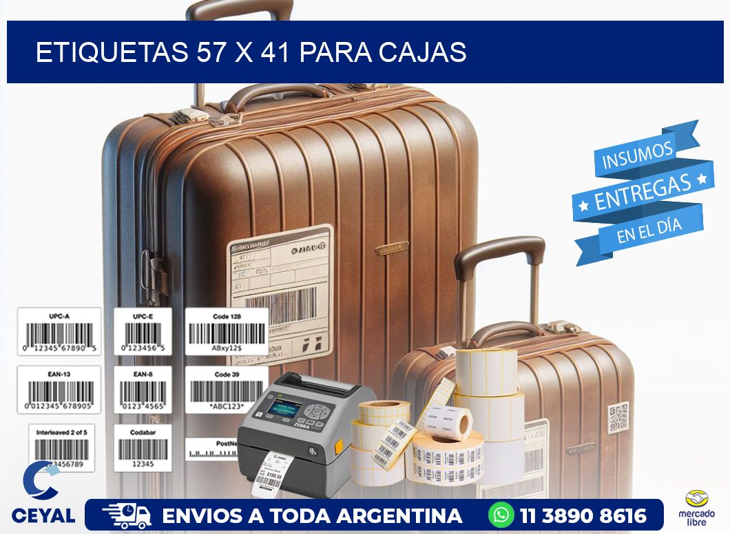 ETIQUETAS 57 x 41 PARA CAJAS