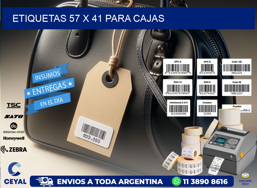 ETIQUETAS 57 x 41 PARA CAJAS
