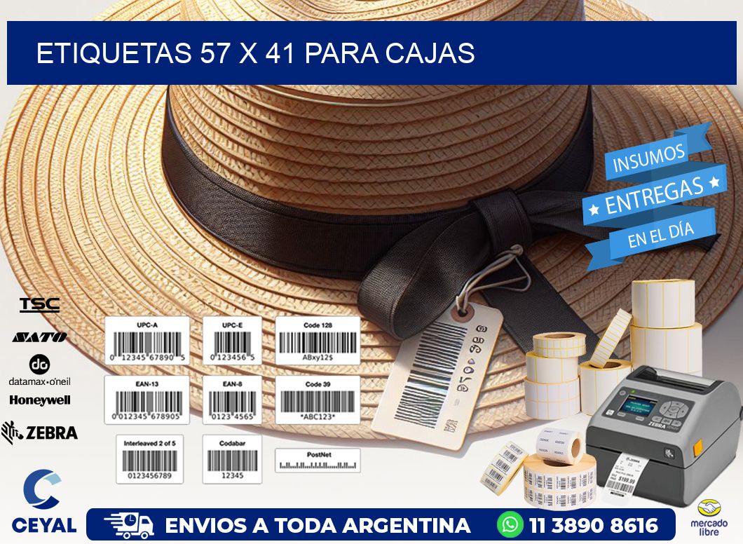 ETIQUETAS 57 x 41 PARA CAJAS