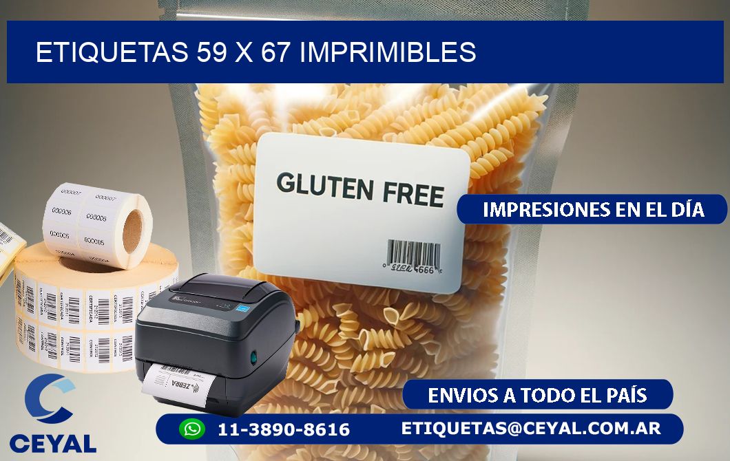 ETIQUETAS 59 x 67 IMPRIMIBLES