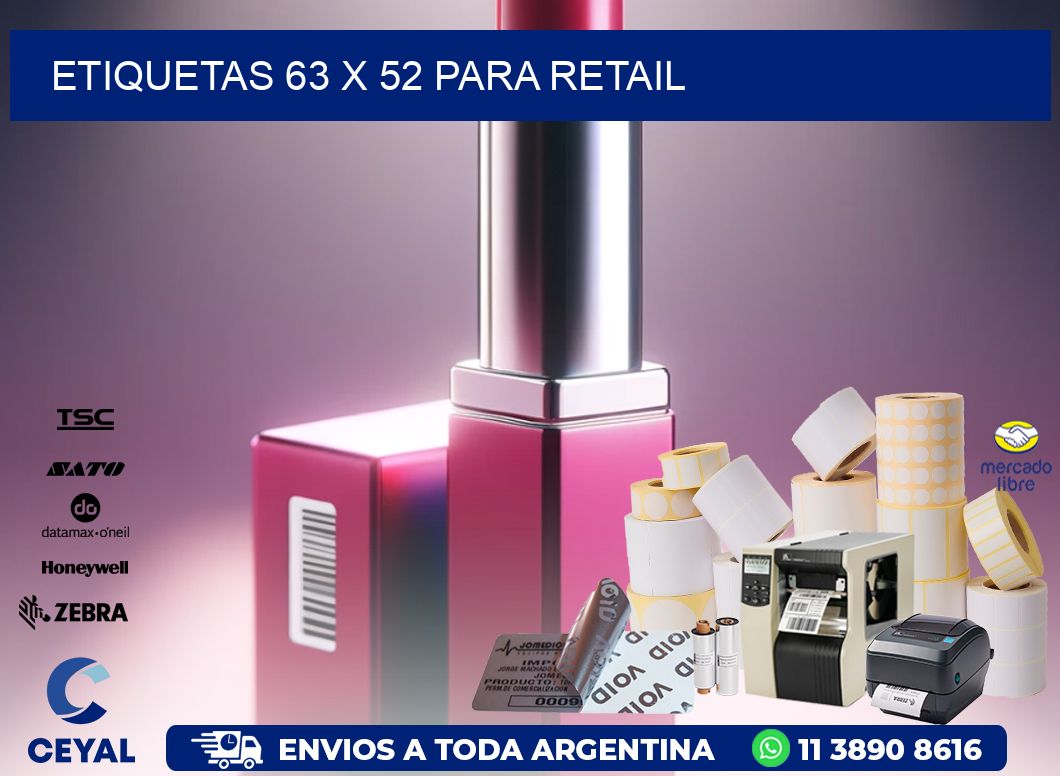ETIQUETAS 63 x 52 PARA RETAIL