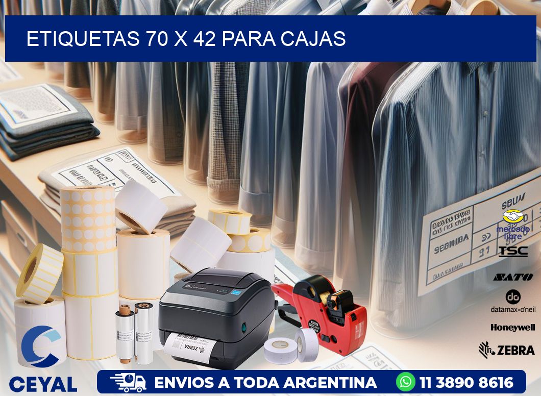 ETIQUETAS 70 x 42 PARA CAJAS