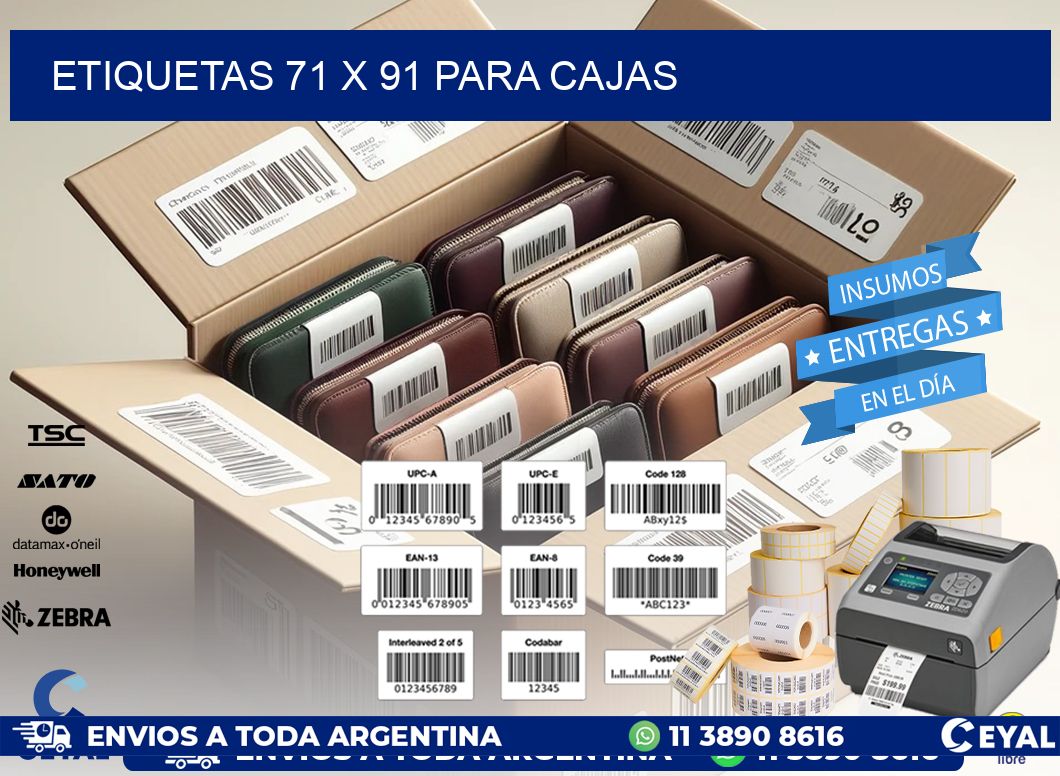 ETIQUETAS 71 x 91 PARA CAJAS