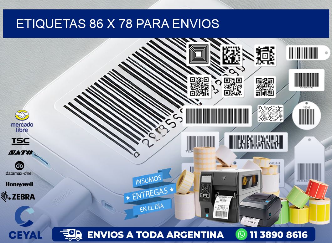 ETIQUETAS 86 x 78 PARA ENVIOS