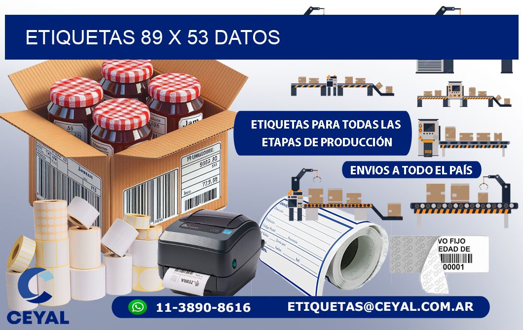 ETIQUETAS 89 x 53 DATOS