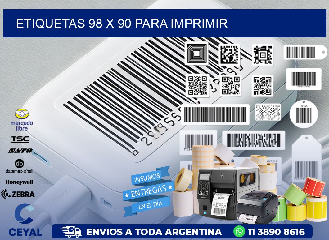 ETIQUETAS 98 x 90 PARA IMPRIMIR