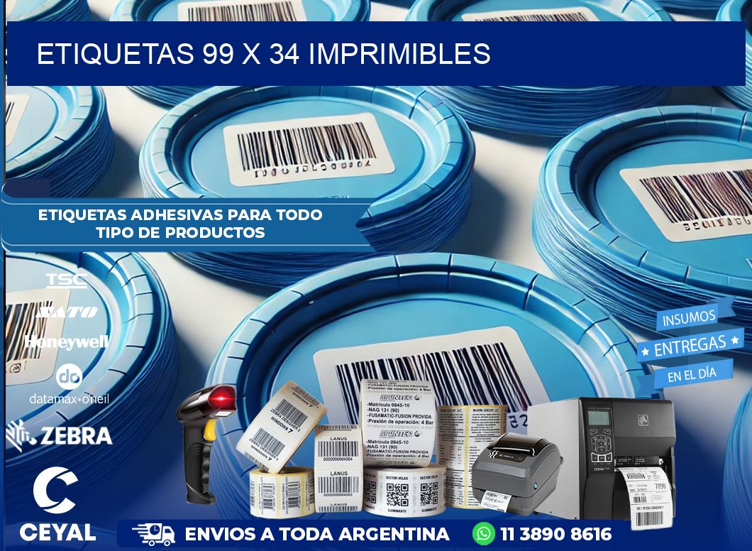 ETIQUETAS 99 x 34 IMPRIMIBLES