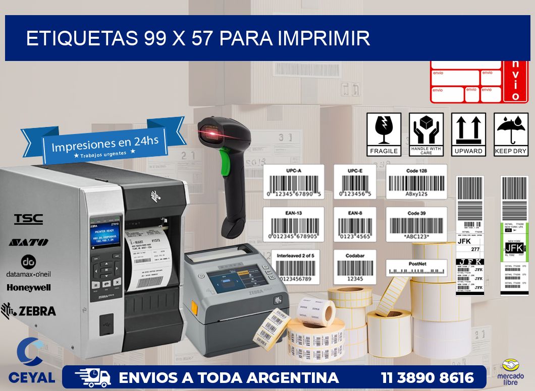 ETIQUETAS 99 x 57 PARA IMPRIMIR