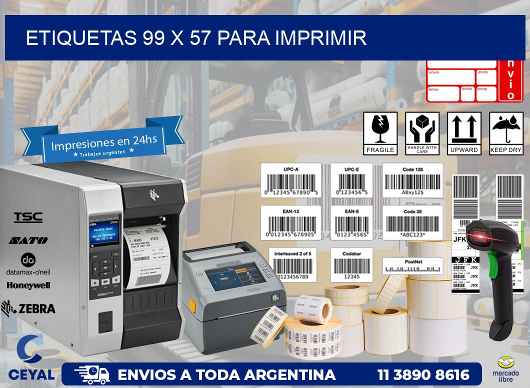 ETIQUETAS 99 x 57 PARA IMPRIMIR