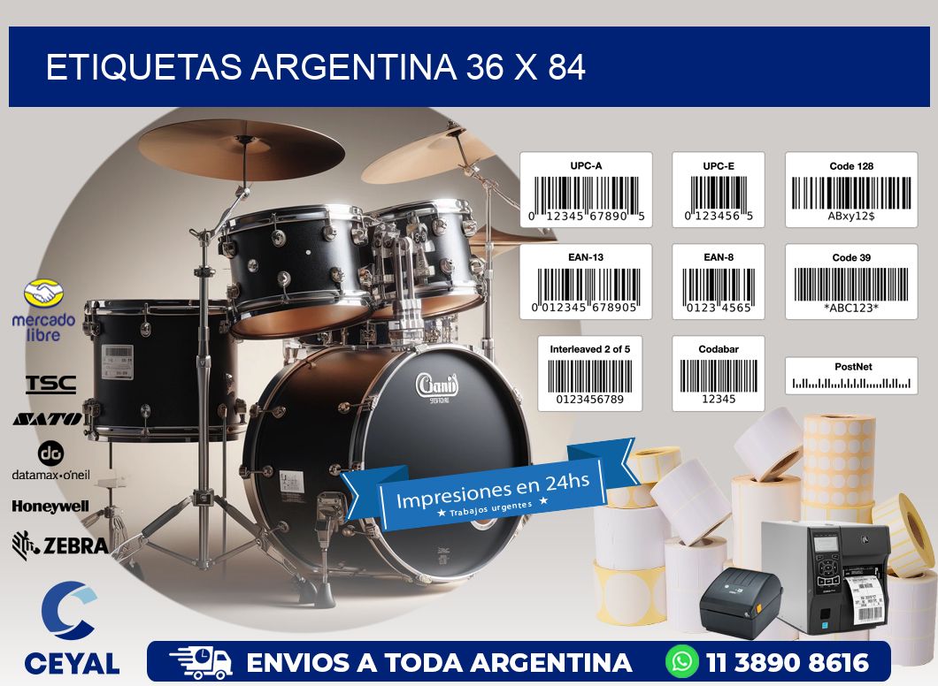etiquetas argentina 36 x 84