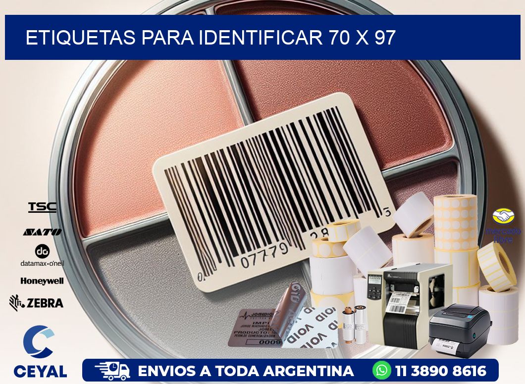 etiquetas para identificar 70 x 97