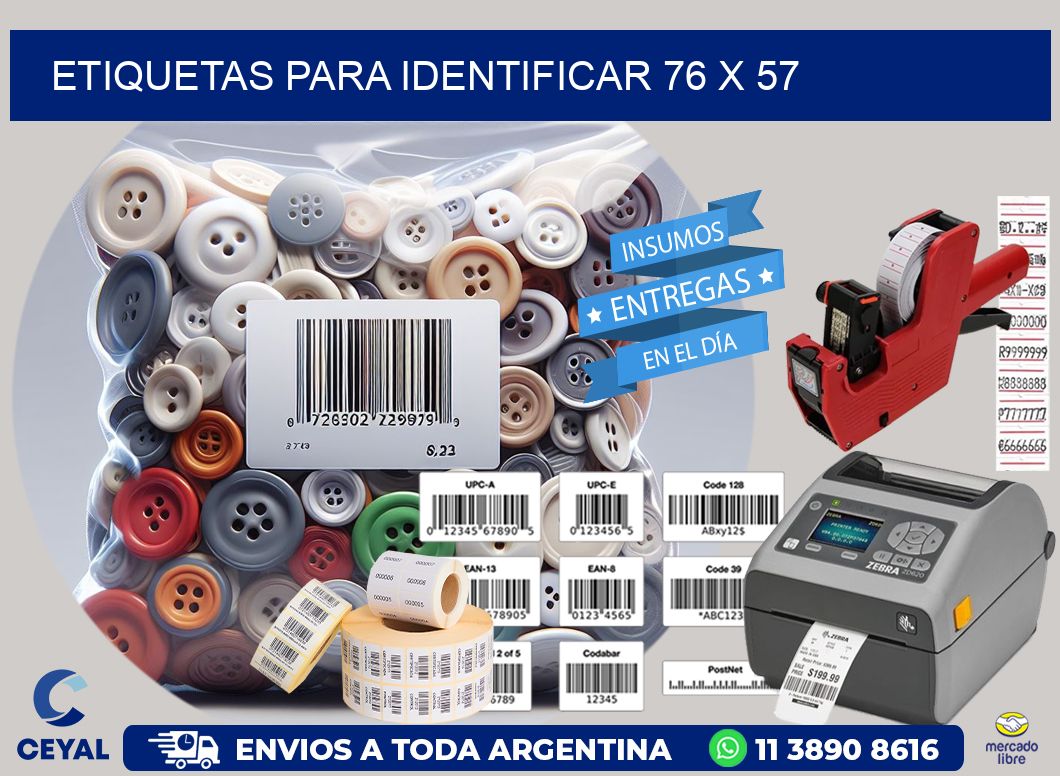 etiquetas para identificar 76 x 57