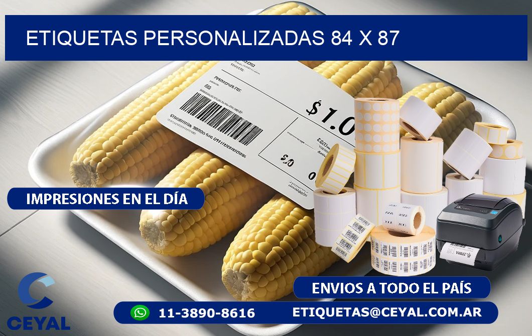 etiquetas personalizadas 84 x 87