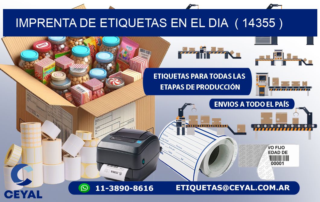 imprenta de etiquetas en el dia  ( 14355 )