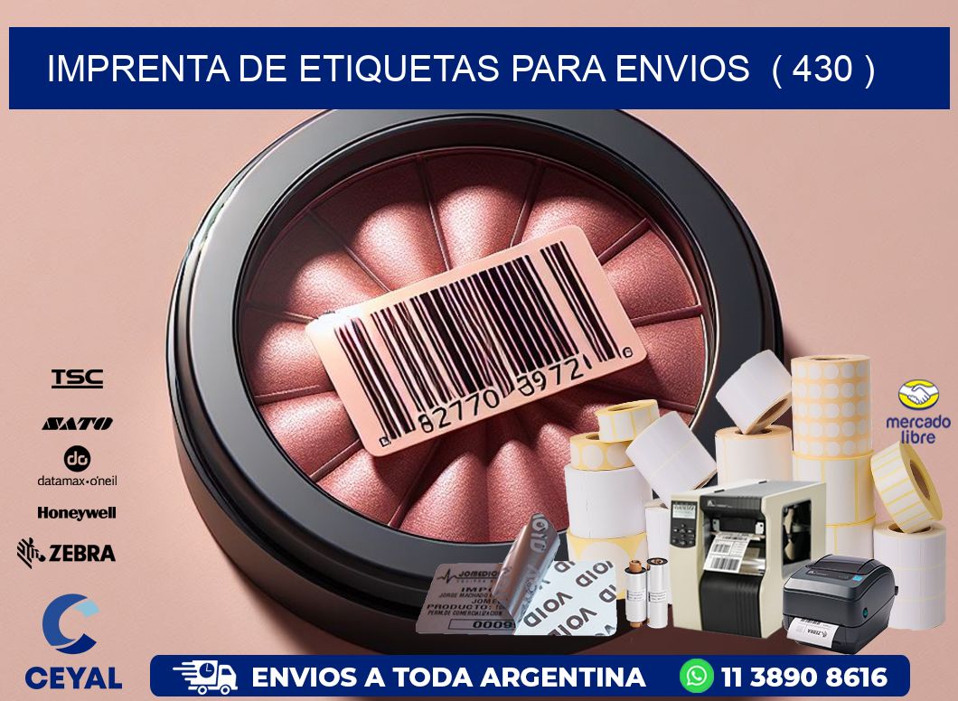 imprenta de etiquetas para envios  ( 430 )