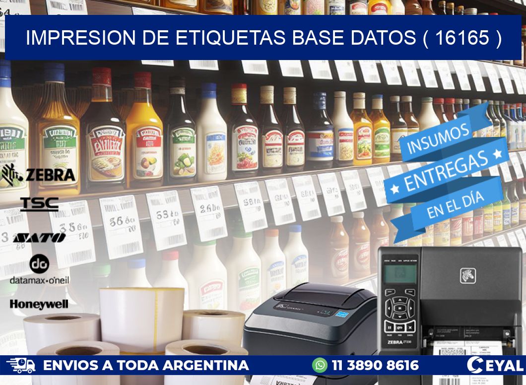 impresion de etiquetas base datos ( 16165 )