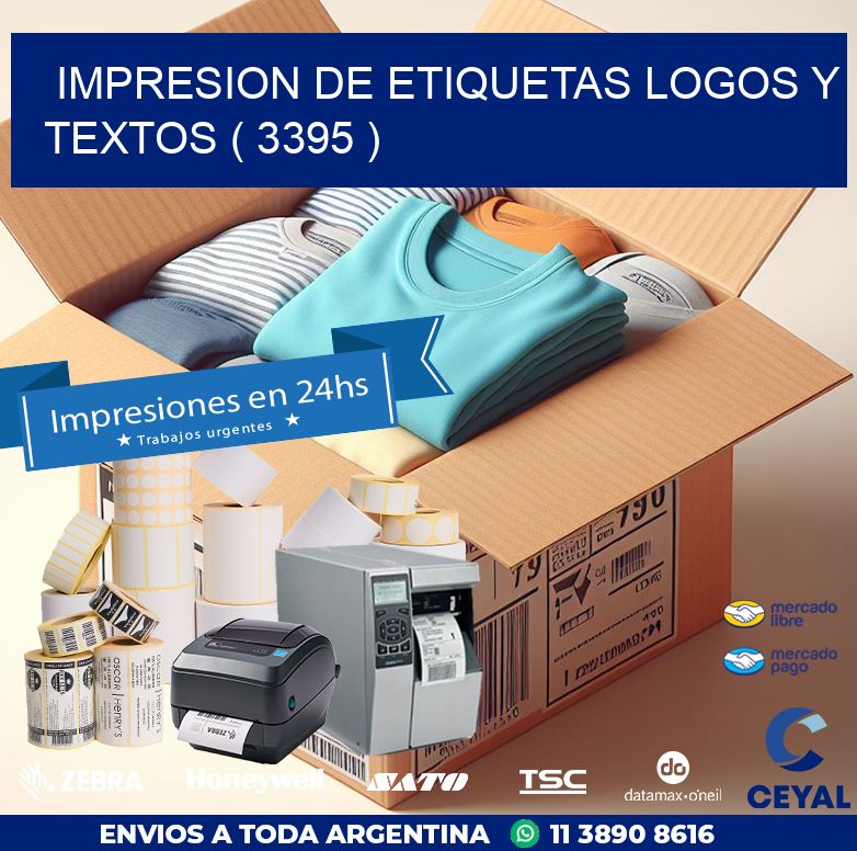 impresion de etiquetas logos y textos ( 3395 )