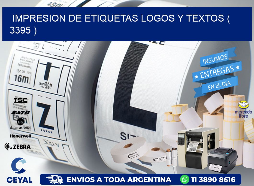 impresion de etiquetas logos y textos ( 3395 )