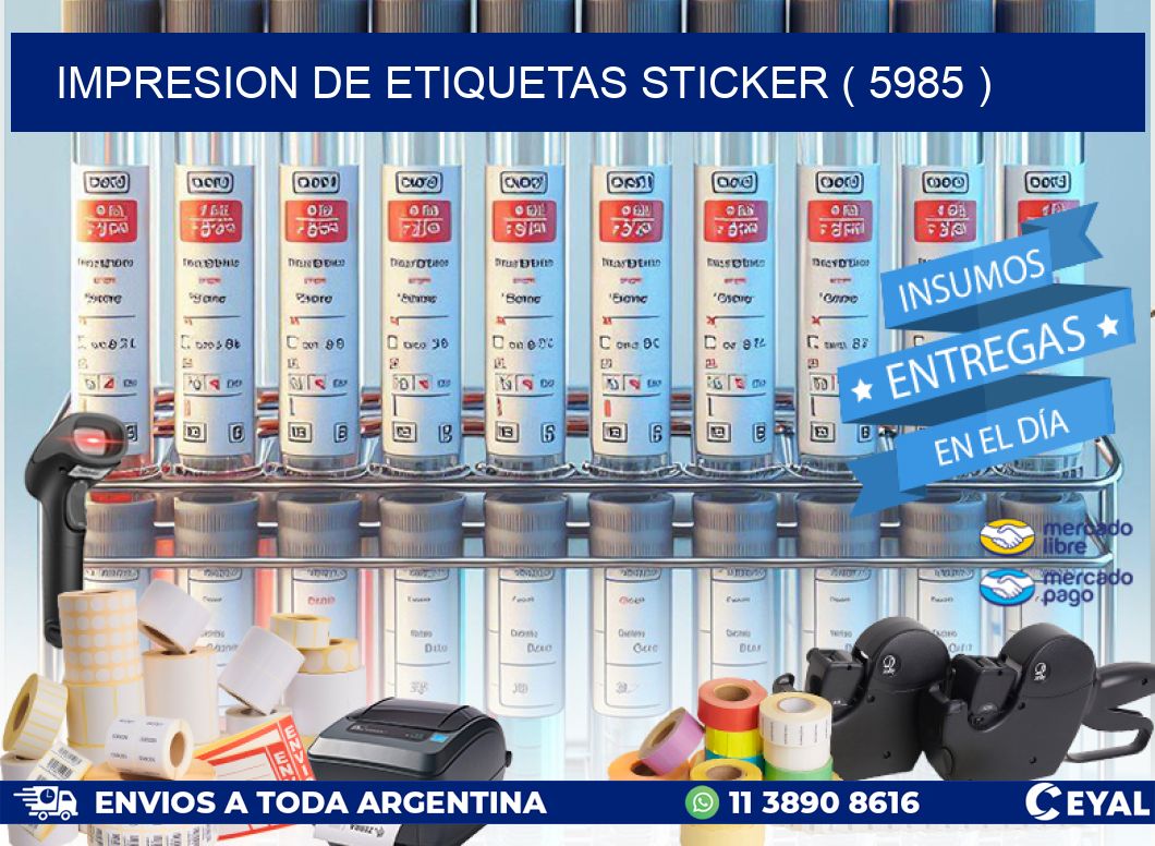 impresion de etiquetas sticker ( 5985 )