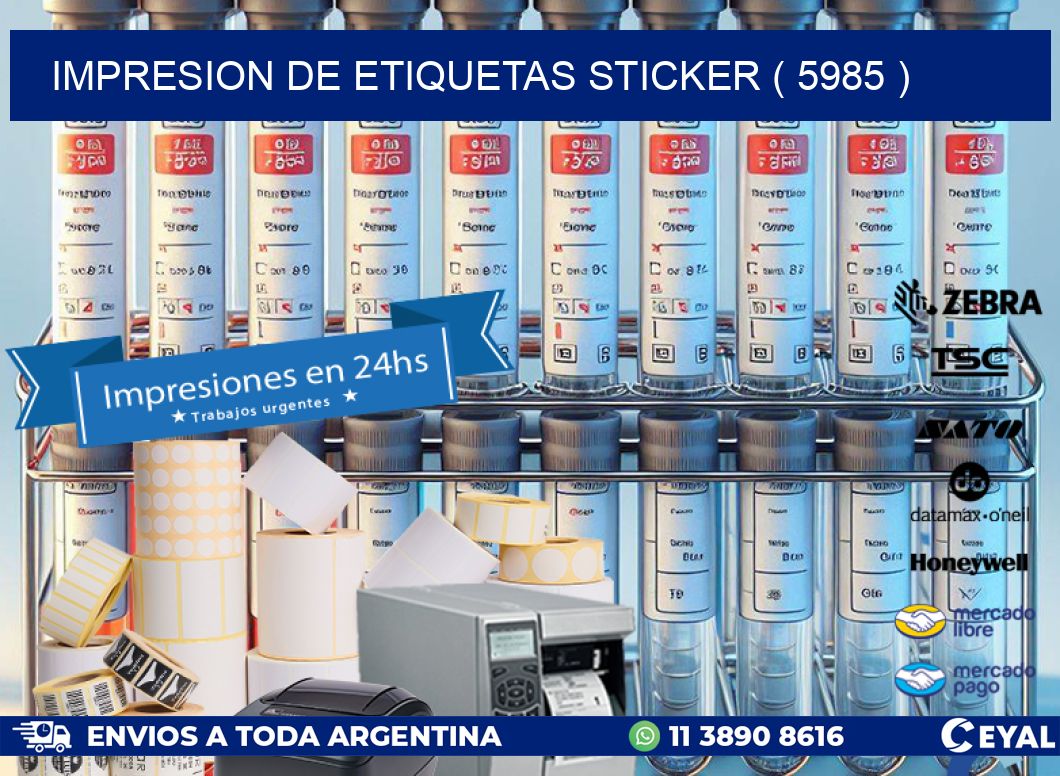 impresion de etiquetas sticker ( 5985 )