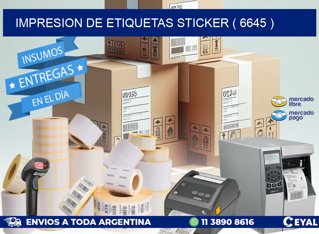impresion de etiquetas sticker ( 6645 )