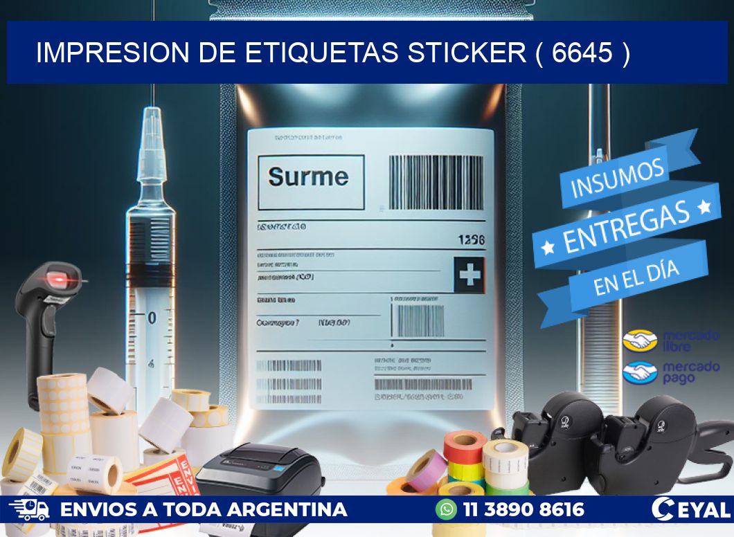 impresion de etiquetas sticker ( 6645 )