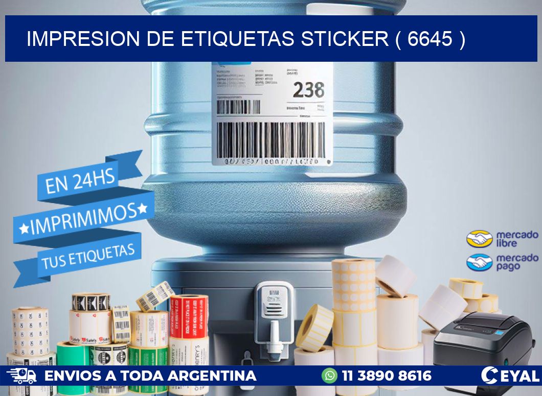 impresion de etiquetas sticker ( 6645 )