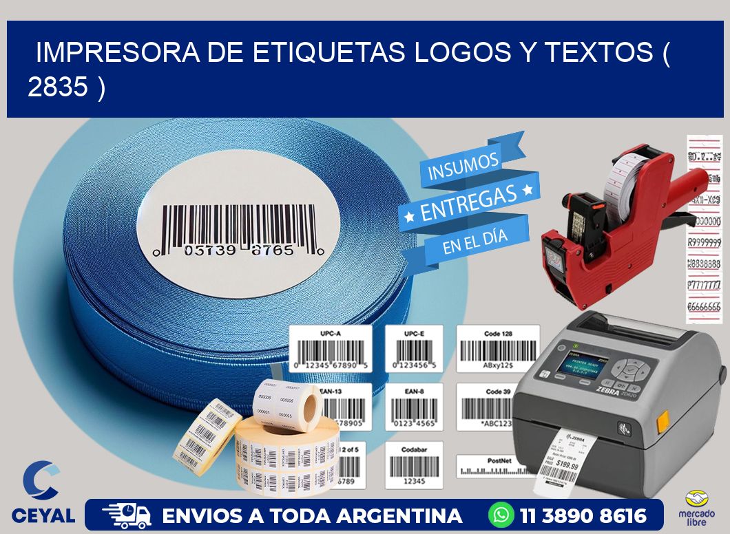 impresora de etiquetas logos y textos ( 2835 )